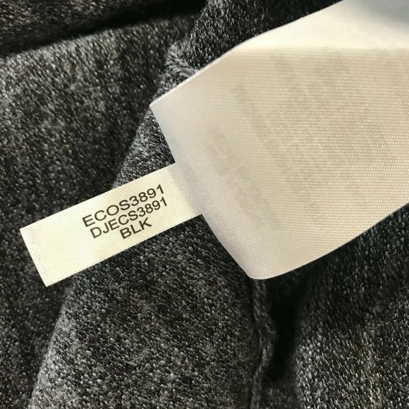 DKNY Womens Dolman Sleeves Knitted Charcoal Gray Pullover Top Size Medium - Picture 6 of 7